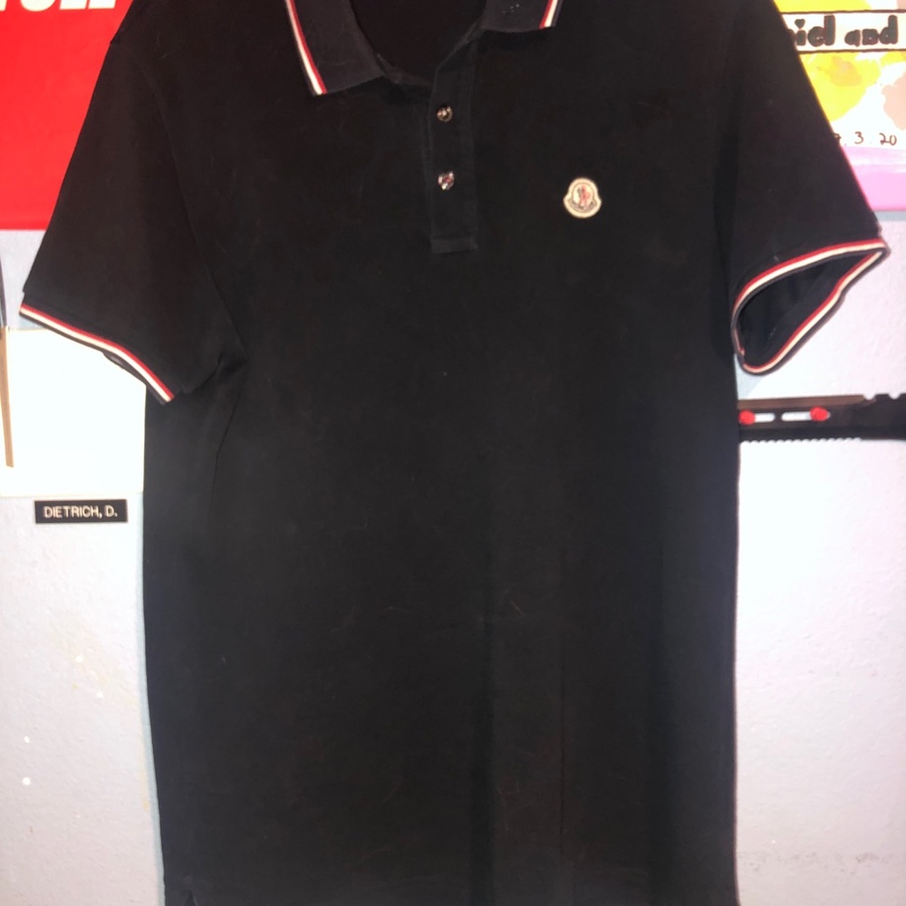 Moncler Navy Collard shirt